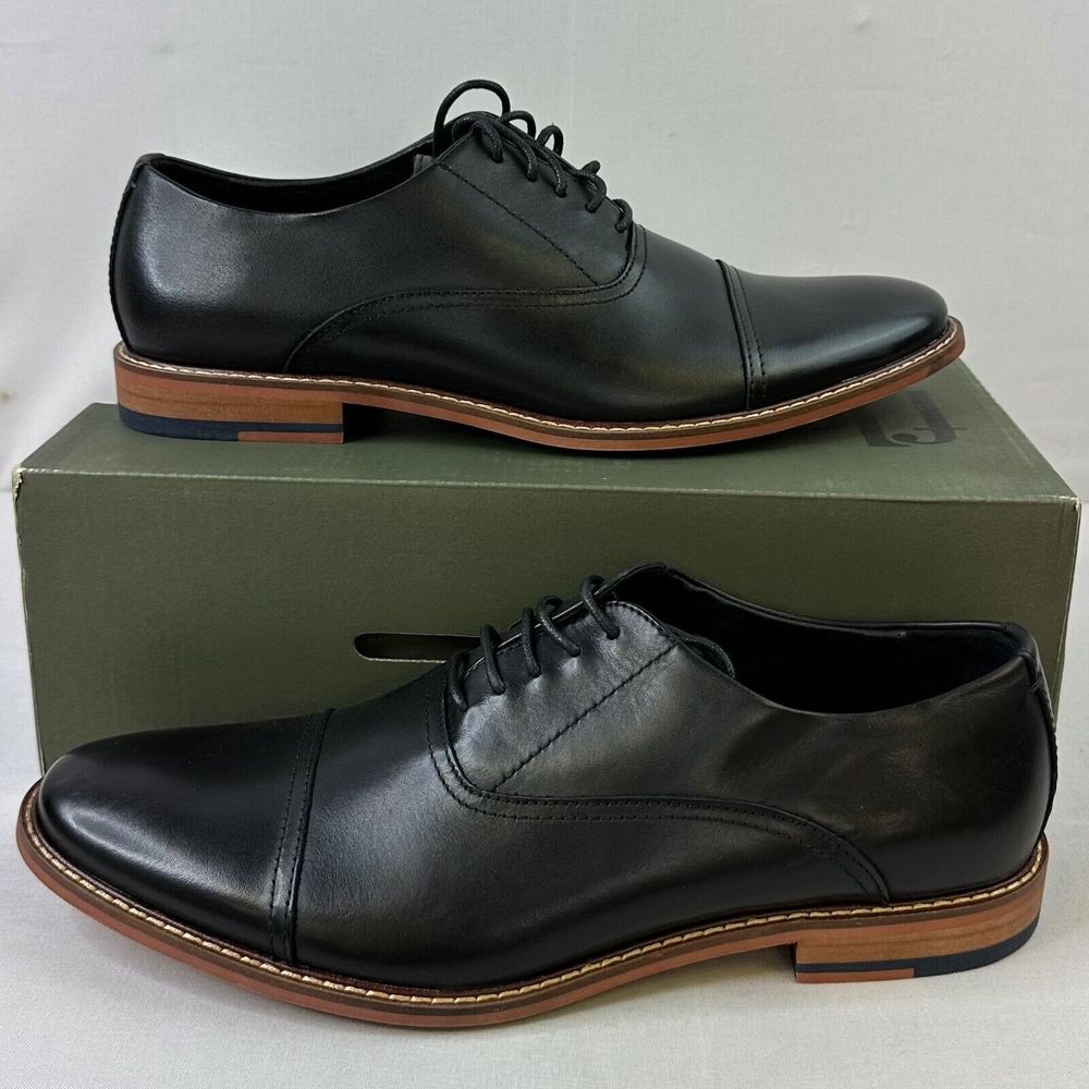 Floyd Lotte Black Men's Oxford Dress Shoes Sz 10.5‎